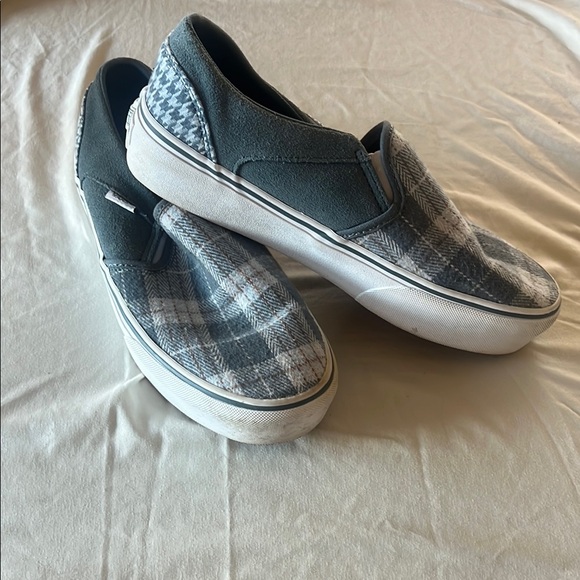 Vans Shoes - Plaid Slip-On Vans